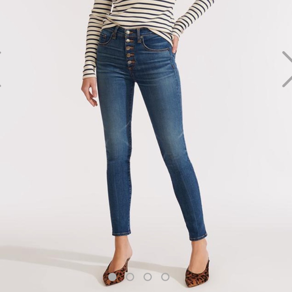 Veronica Beard Debbie High Rise Skinny Jeans